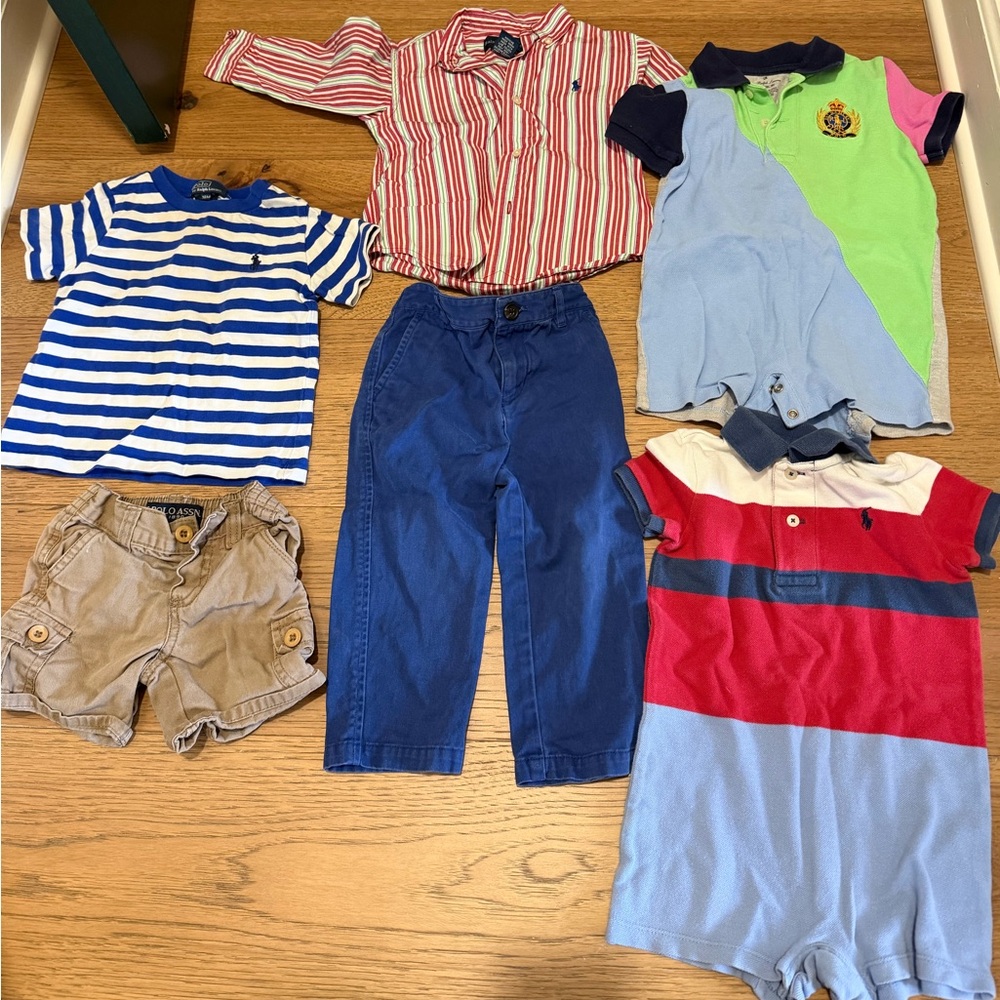 Ralph Lauren polo 12m 18m baby boy preppy summer fall spring set